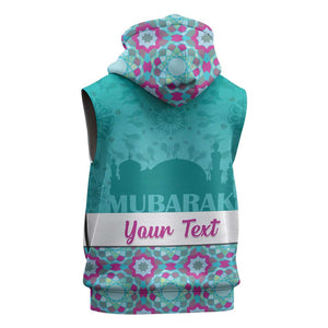Personalised Eid al-Fitr Sleeveless Hoodie Eid Mubarak - African Pride