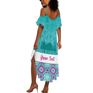 Personalised Eid al-Fitr Summer Maxi Dress Eid Mubarak