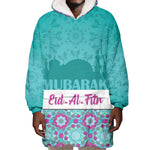 Personalised Eid al-Fitr Wearable Blanket Hoodie Eid Mubarak