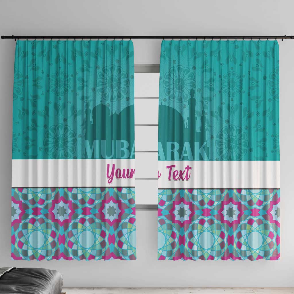 Personalised Eid al-Fitr Window Curtain Eid Mubarak
