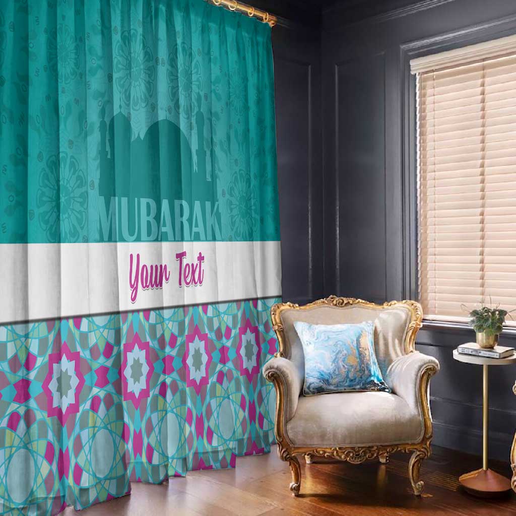 Personalised Eid al-Fitr Window Curtain Eid Mubarak