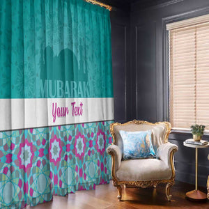 Personalised Eid al-Fitr Window Curtain Eid Mubarak