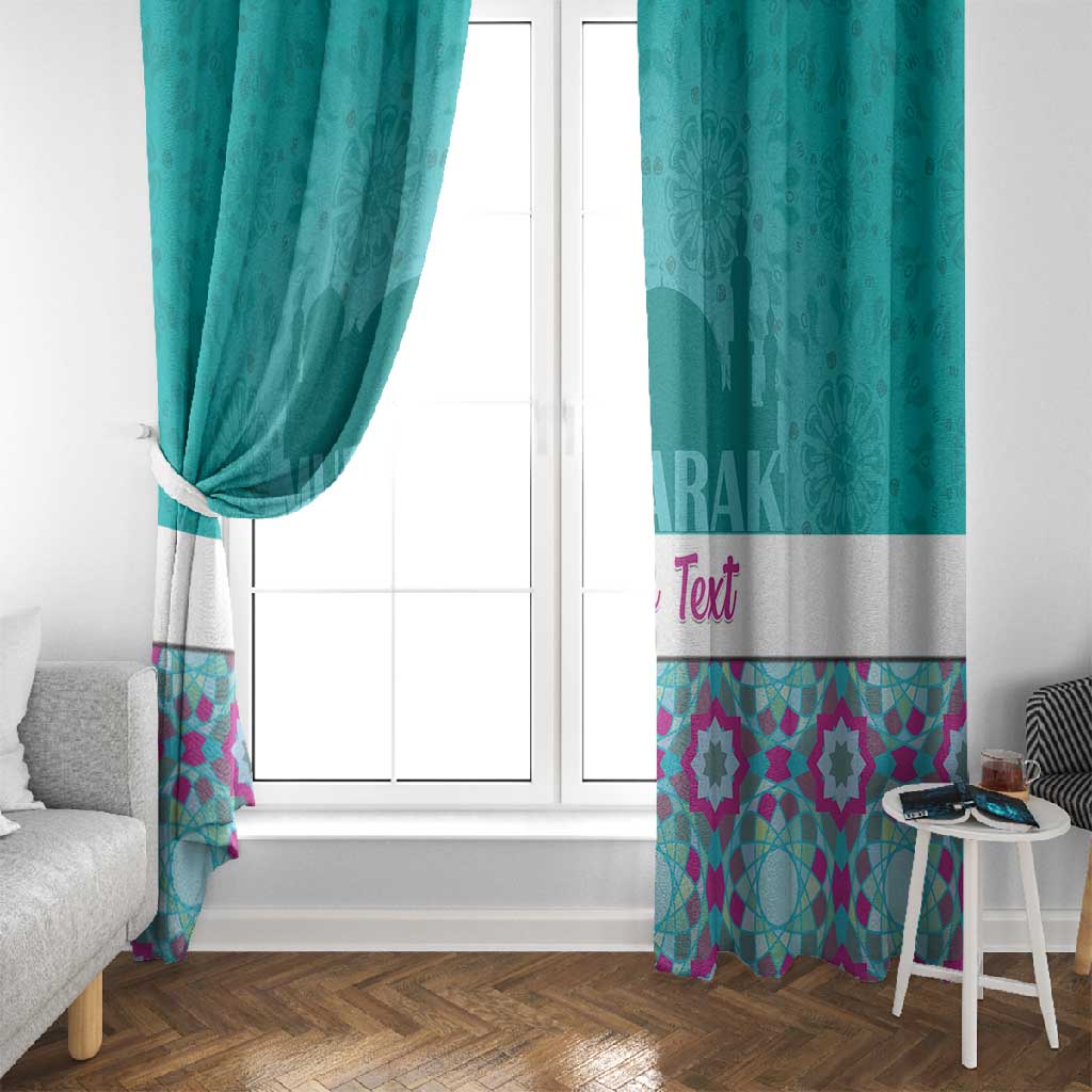 Personalised Eid al-Fitr Window Curtain Eid Mubarak