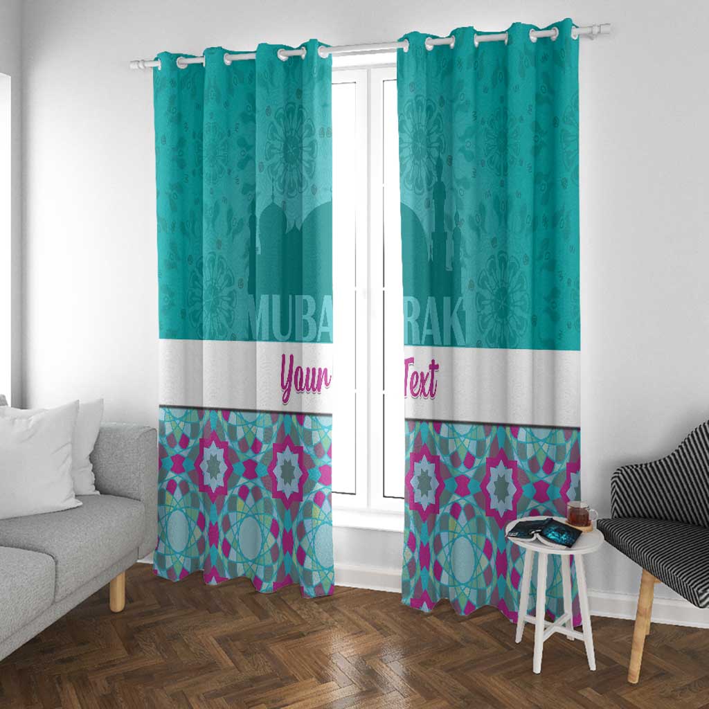 Personalised Eid al-Fitr Window Curtain Eid Mubarak
