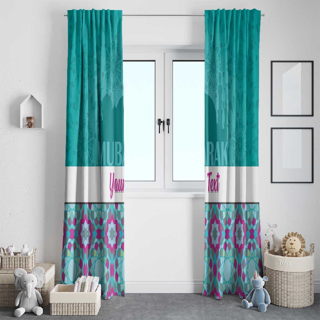 Personalised Eid al-Fitr Window Curtain Eid Mubarak