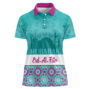 Personalised Eid al-Fitr Women Polo Shirt Eid Mubarak