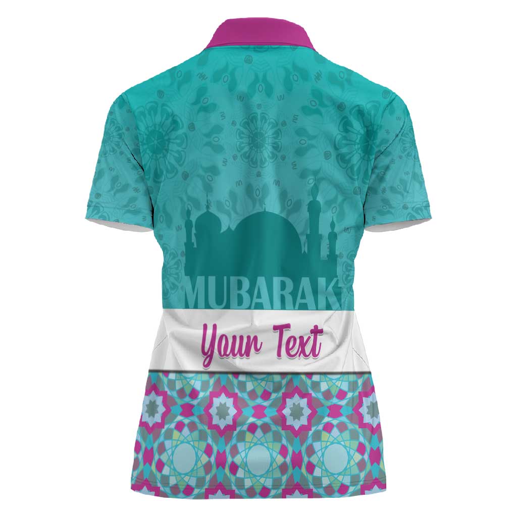 Personalised Eid al-Fitr Women Polo Shirt Eid Mubarak