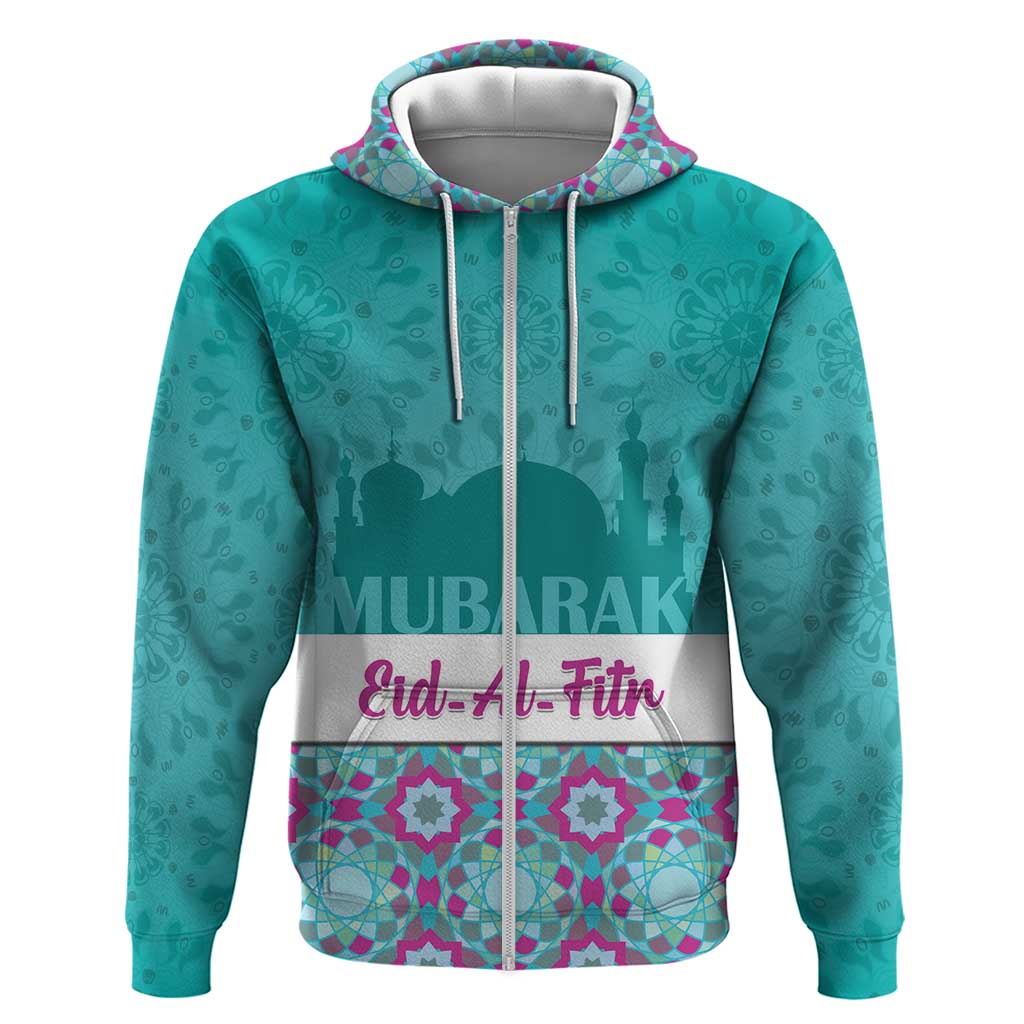 Personalised Eid al-Fitr Zip Hoodie Eid Mubarak