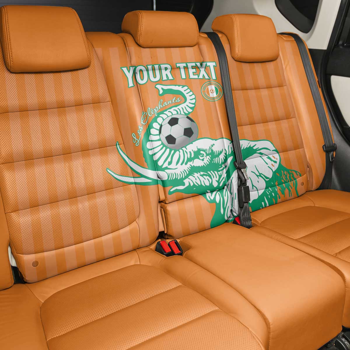Custom Cote dIvoire Football Back Car Seat Cover Les Elephants