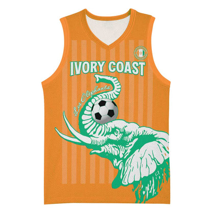 Custom Cote dIvoire Football Basketball Jersey Les Elephants - African Pride