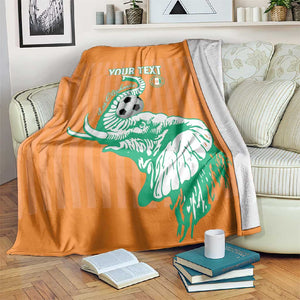 Custom Cote dIvoire Football Blanket Les Elephants