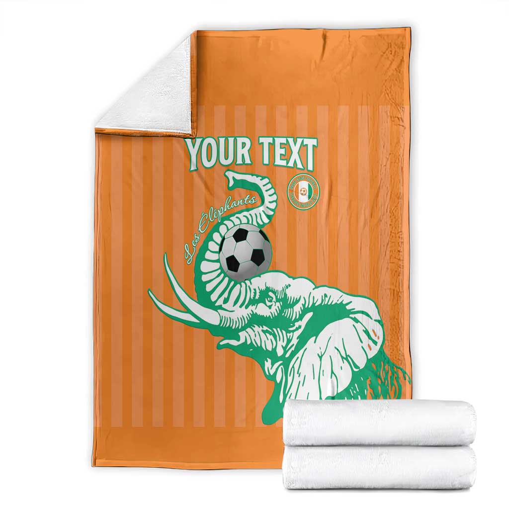 Custom Cote dIvoire Football Blanket Les Elephants