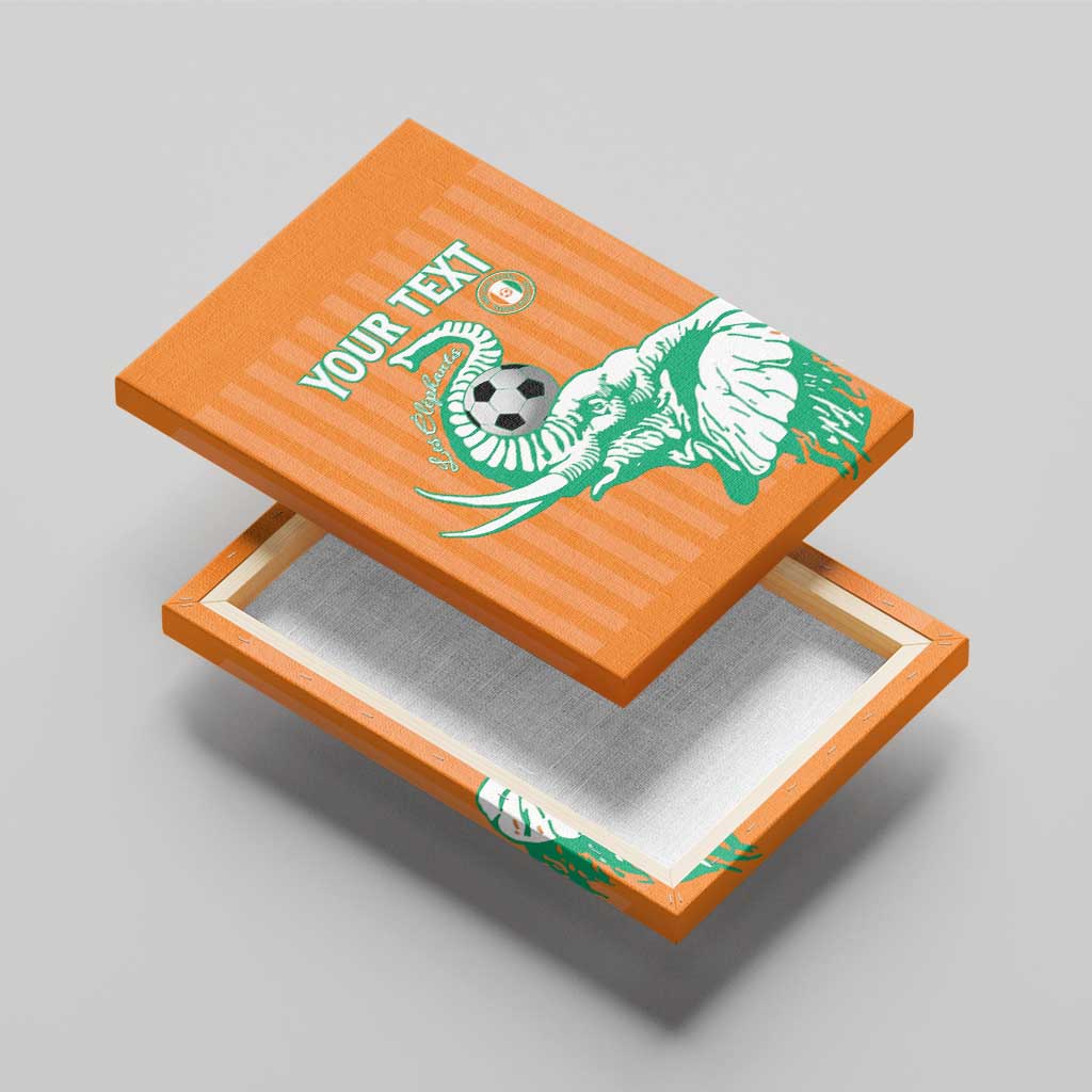Custom Cote dIvoire Football Canvas Wall Art Les Elephants