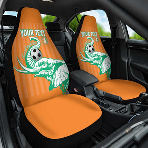 Custom Cote dIvoire Football Car Seat Cover Les Elephants