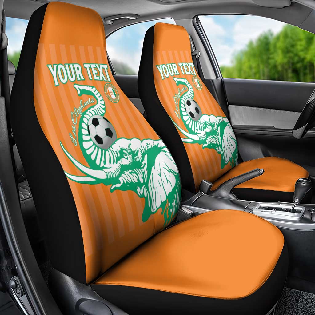 Custom Cote dIvoire Football Car Seat Cover Les Elephants