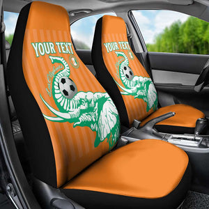 Custom Cote dIvoire Football Car Seat Cover Les Elephants