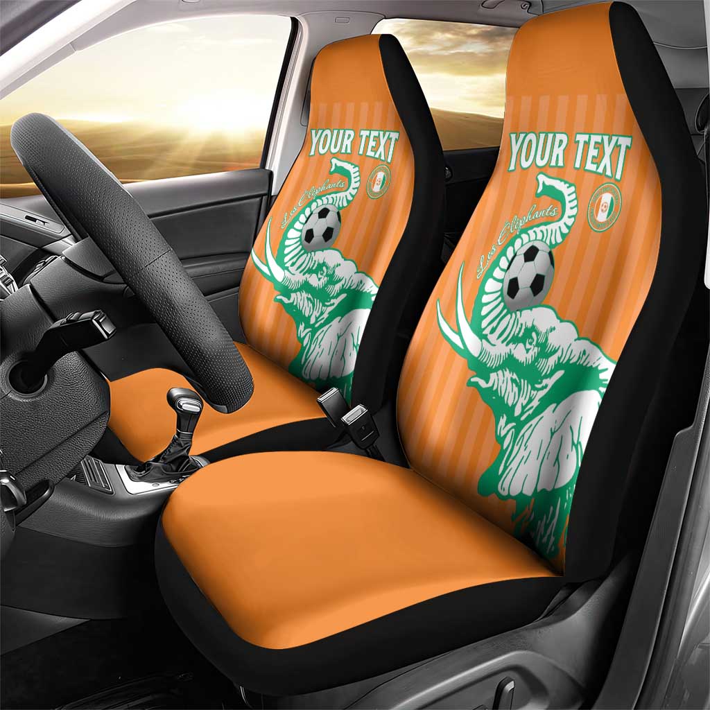 Custom Cote dIvoire Football Car Seat Cover Les Elephants