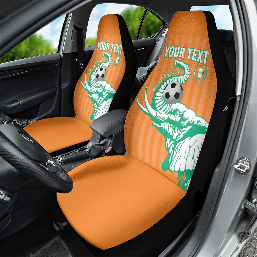 Custom Cote dIvoire Football Car Seat Cover Les Elephants