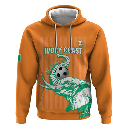 Custom Cote dIvoire Football Hoodie Les Elephants