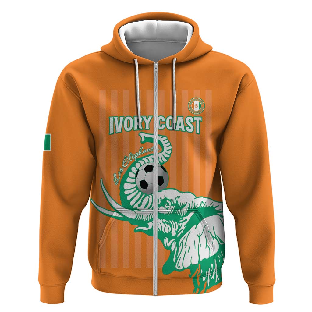 Custom Cote dIvoire Football Hoodie Les Elephants