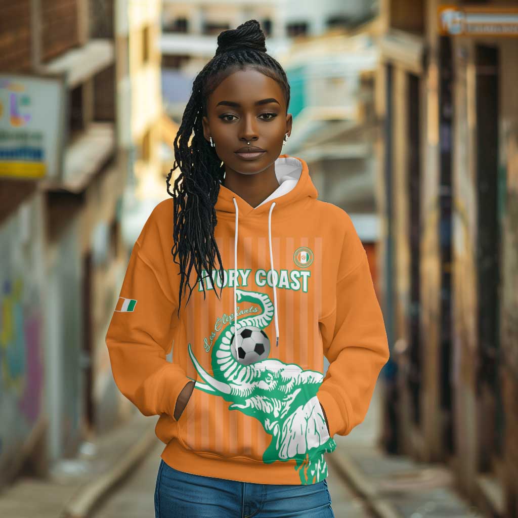 Custom Cote dIvoire Football Hoodie Les Elephants