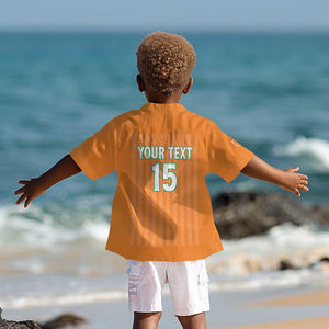 Custom Cote dIvoire Football Kid Hawaiian Shirt Les Elephants
