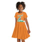 Custom Cote dIvoire Football Kid Short Sleeve Dress Les Elephants