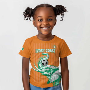 Custom Cote dIvoire Football Kid T shirt Les Elephants