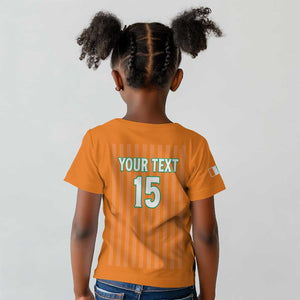 Custom Cote dIvoire Football Kid T shirt Les Elephants