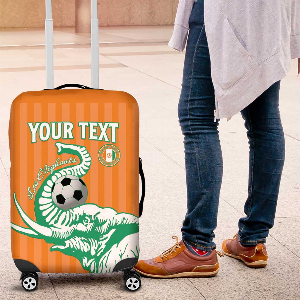 Custom Cote dIvoire Football Luggage Cover Les Elephants