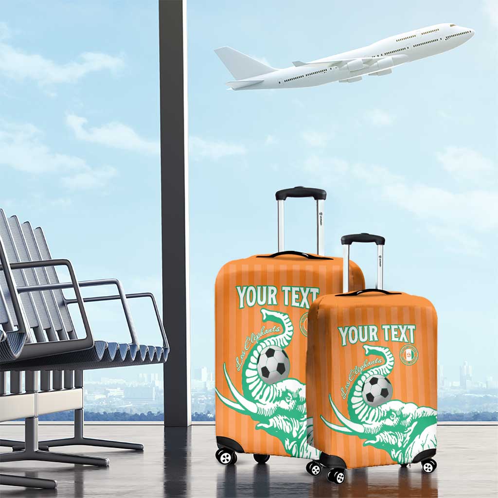 Custom Cote dIvoire Football Luggage Cover Les Elephants