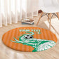 Custom Cote dIvoire Football Round Carpet Les Elephants