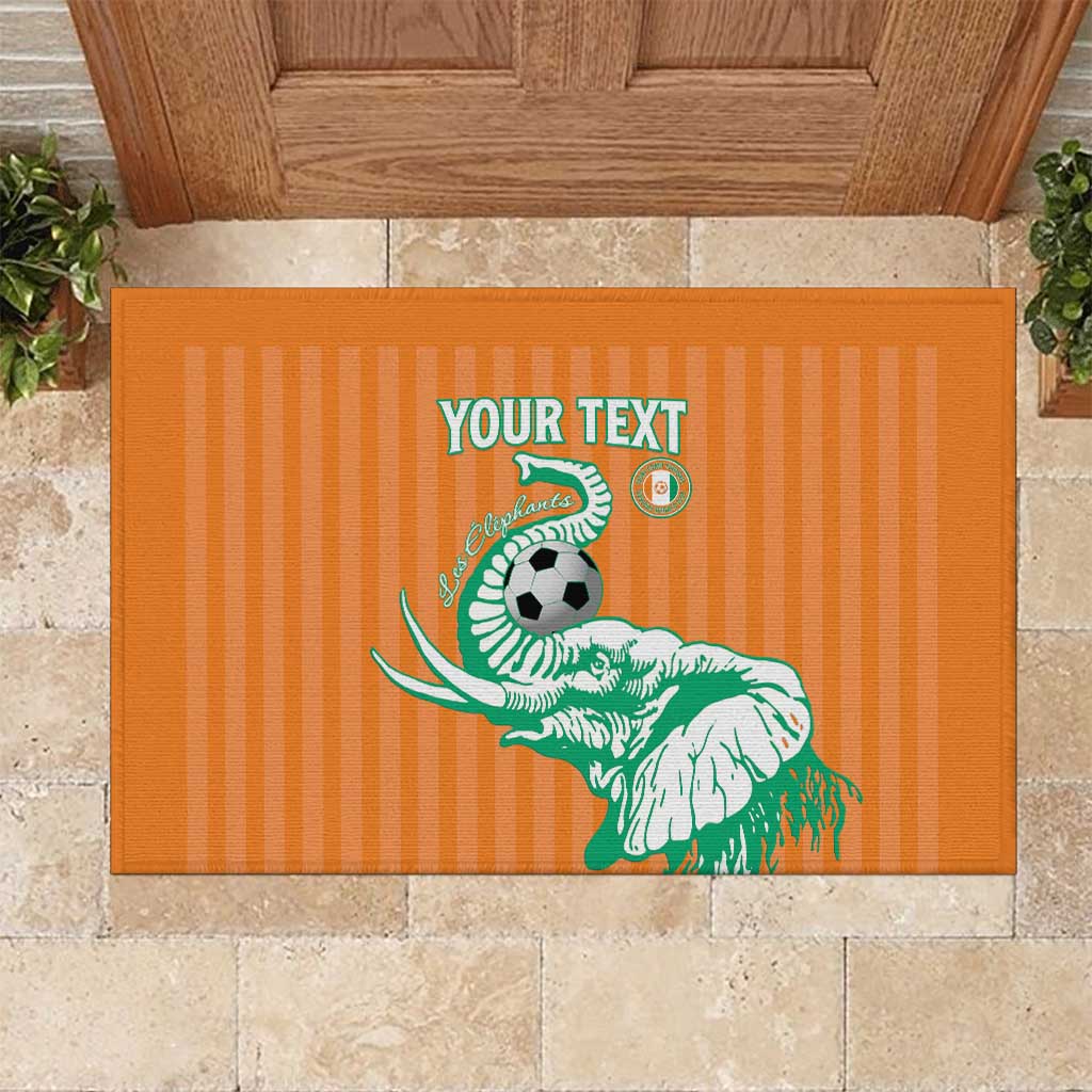 Custom Cote dIvoire Football Rubber Doormat Les Elephants