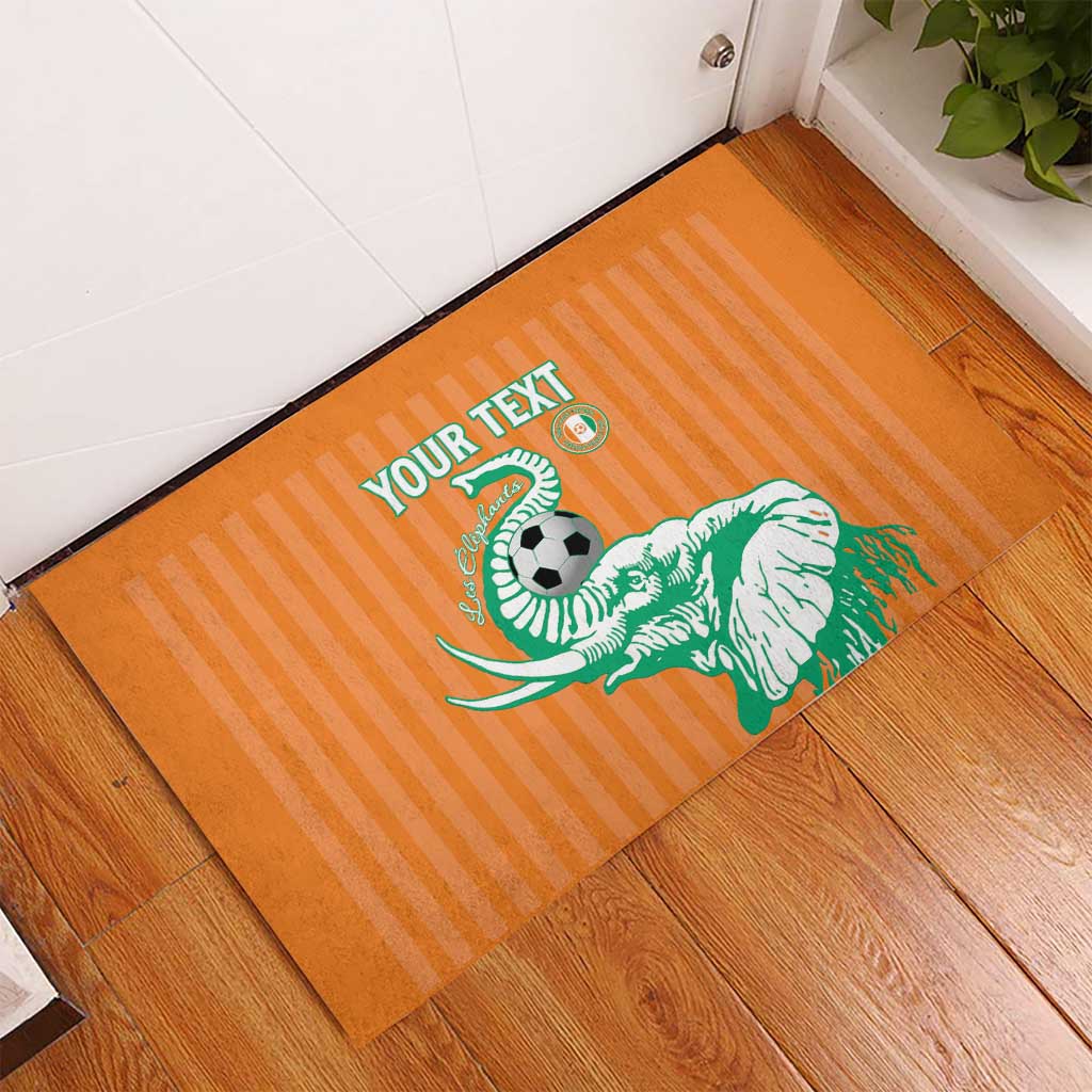 Custom Cote dIvoire Football Rubber Doormat Les Elephants