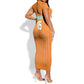 Custom Cote dIvoire Football Short Sleeve Bodycon Dress Les Elephants LT15