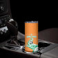 Custom Cote dIvoire Football Skinny Tumbler Les Elephants