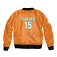 Custom Cote dIvoire Football Sleeve Zip Bomber Jacket Les Elephants
