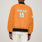Custom Cote dIvoire Football Sleeve Zip Bomber Jacket Les Elephants