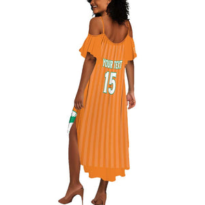 Custom Cote dIvoire Football Summer Maxi Dress Les Elephants