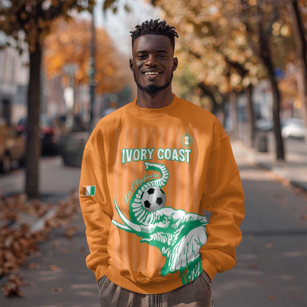 Custom Cote dIvoire Football Sweatshirt Les Elephants