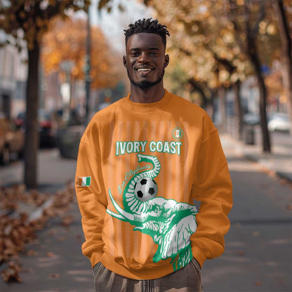 Custom Cote dIvoire Football Sweatshirt Les Elephants
