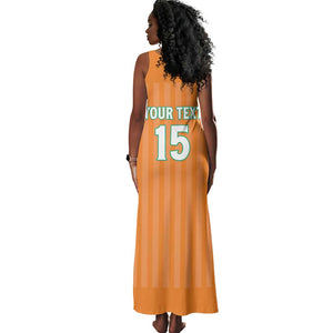 Custom Cote dIvoire Football Tank Maxi Dress Les Elephants