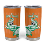 Custom Cote dIvoire Football Tumbler Cup Les Elephants