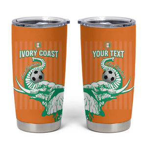 Custom Cote dIvoire Football Tumbler Cup Les Elephants