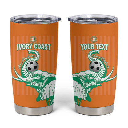 Custom Cote dIvoire Football Tumbler Cup Les Elephants