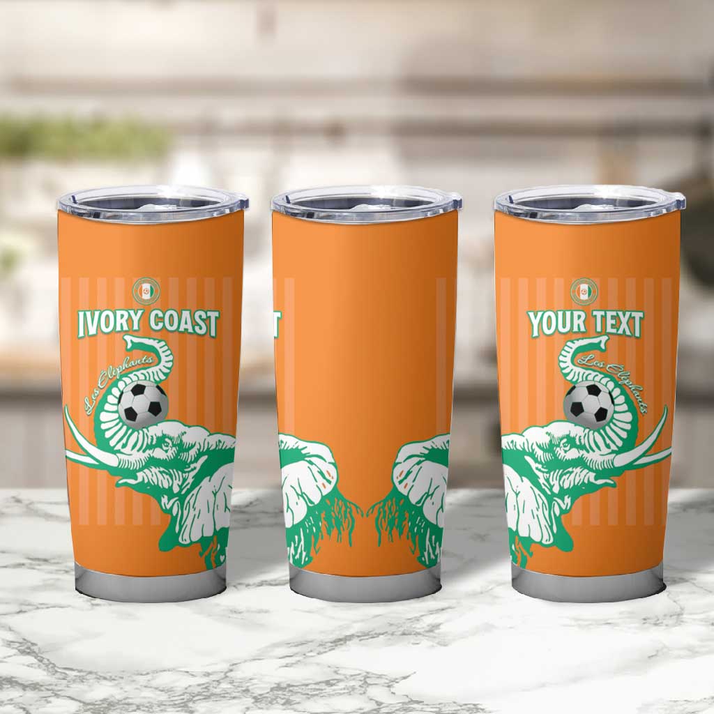 Custom Cote dIvoire Football Tumbler Cup Les Elephants