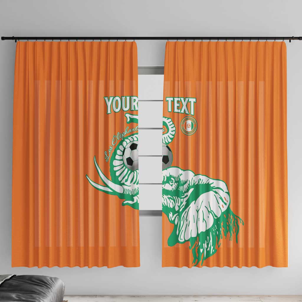 Custom Cote dIvoire Football Window Curtain Les Elephants
