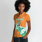 Custom Cote dIvoire Football Women Polo Shirt Les Elephants