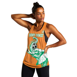 Custom Cote dIvoire Football Women Racerback Tank Les Elephants