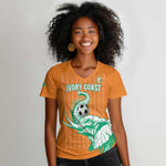 Custom Cote dIvoire Football Women V-Neck T-Shirt Les Elephants
